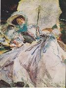 John Singer Sargent Lady with a Parasol painting